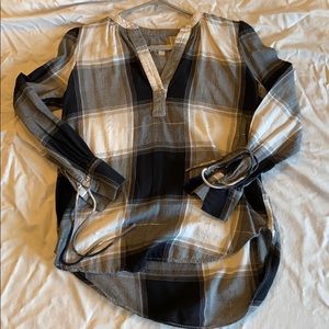 Plaid tunic